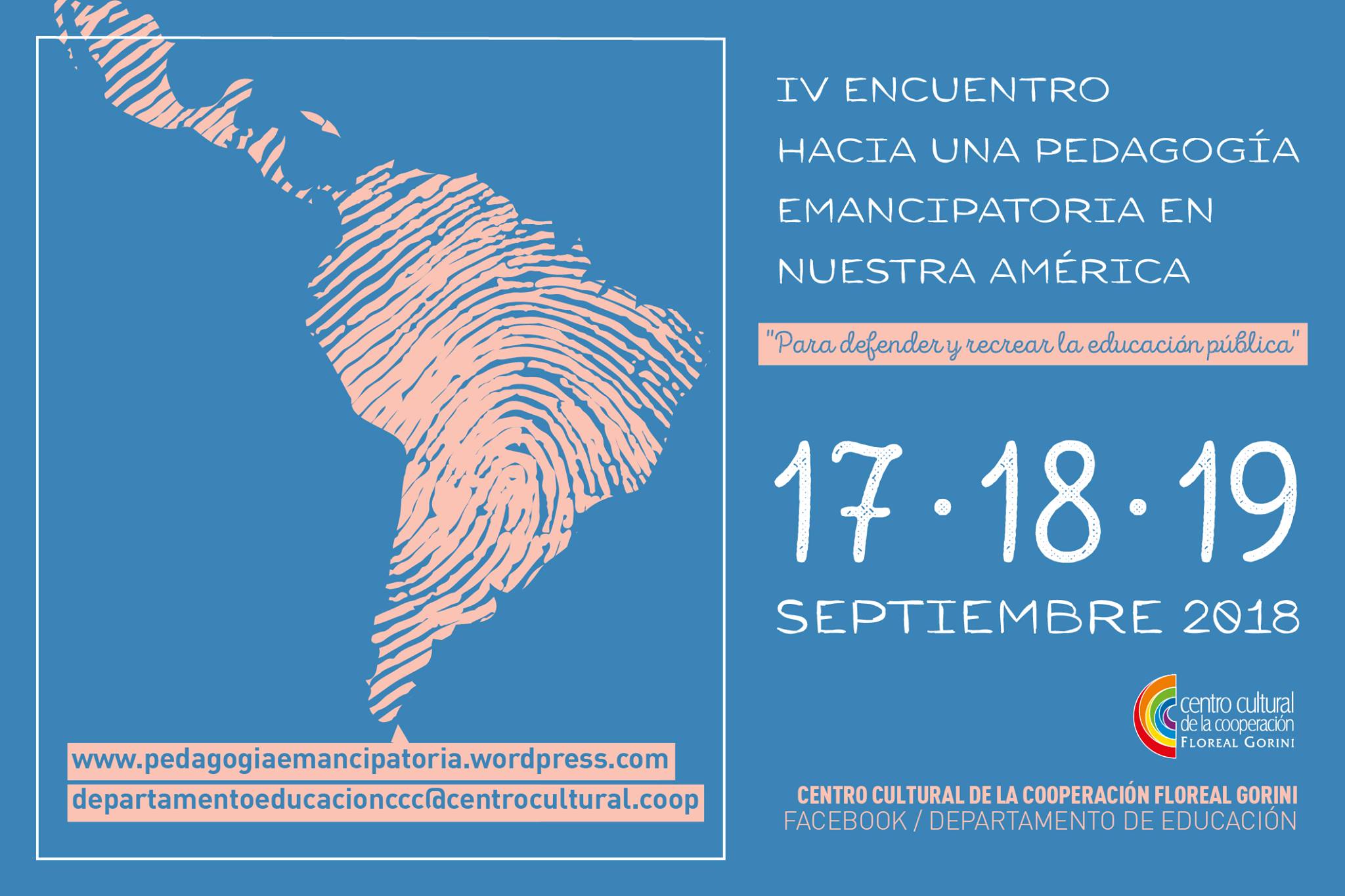 IV Encuentro hacia una Pedagogía Emancipatoria en Nuestra América 2018