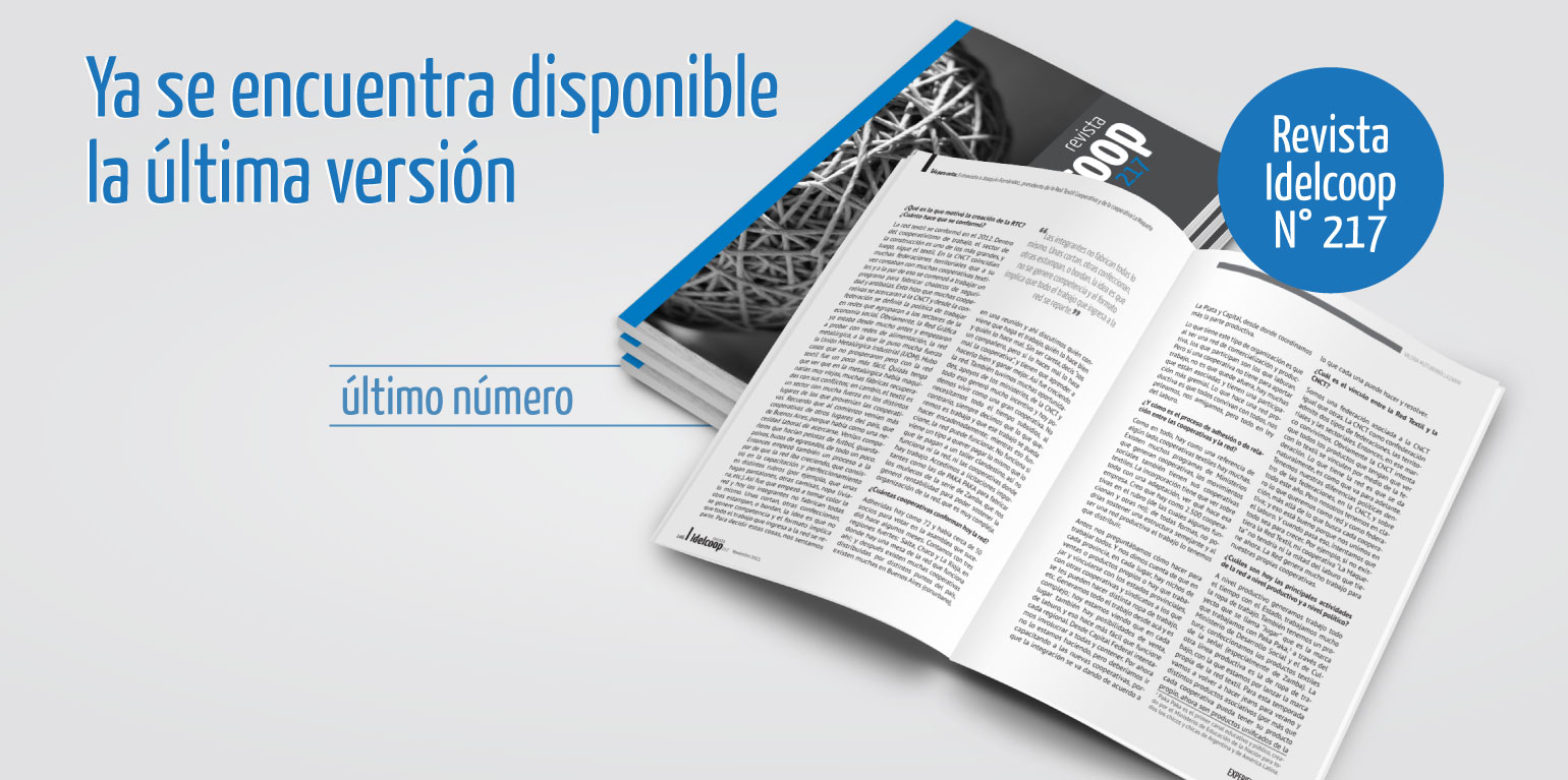 No te pierdas la edición #217 de Revista Idelcoop