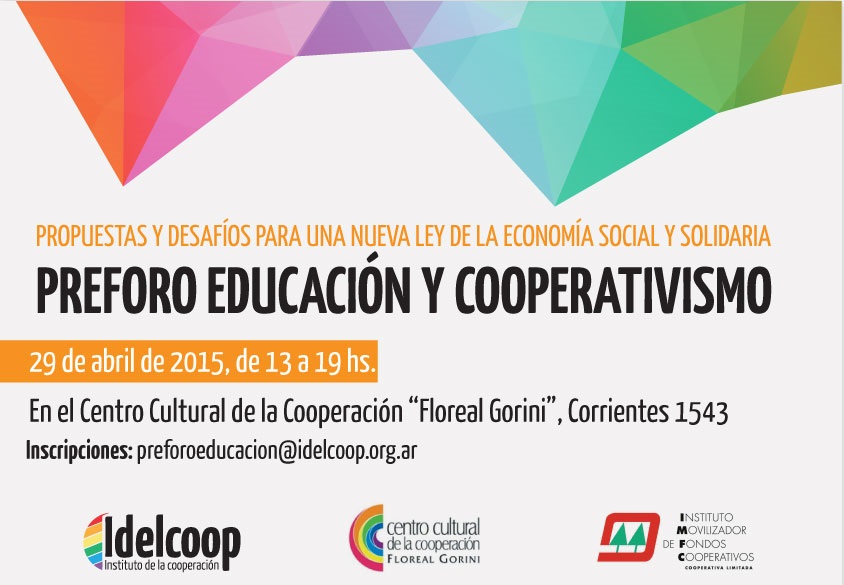 Se viene el preforo de Educación y Cooperativismo